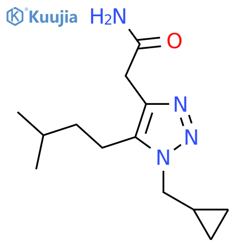 2-1-(cyclopropylmethyl)-5-(3-methylbutyl)-1H-1,2,3-triazol-4-ylacetamide structure