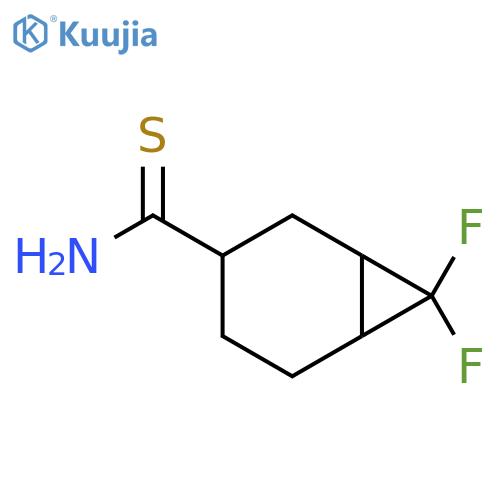7,7-difluorobicyclo4.1.0heptane-3-carbothioamide structure
