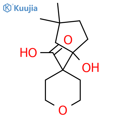 4-(1-hydroxy-3,3-dimethylcyclopentyl)oxane-4-carboxylic acid structure
