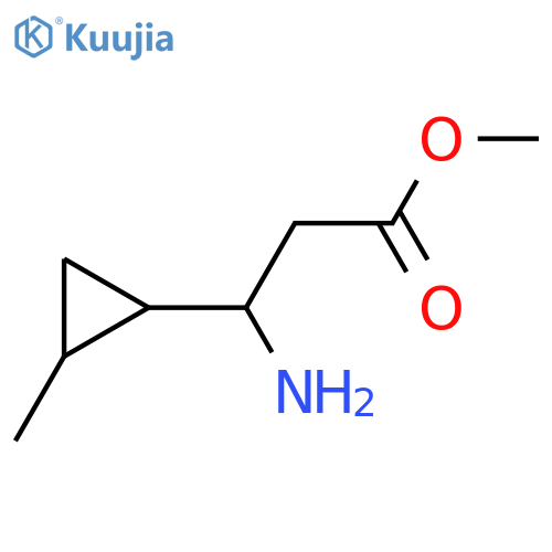 methyl 3-amino-3-(2-methylcyclopropyl)propanoate structure