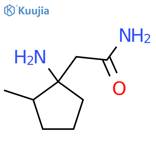 2-(1-amino-2-methylcyclopentyl)acetamide structure