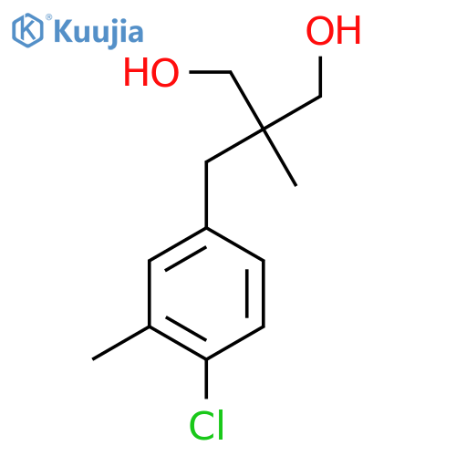 2-(4-chloro-3-methylphenyl)methyl-2-methylpropane-1,3-diol structure