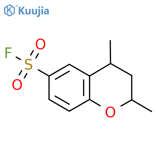 2,4-dimethyl-3,4-dihydro-2H-1-benzopyran-6-sulfonyl fluoride structure
