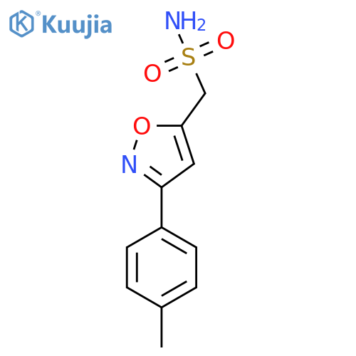 3-(4-methylphenyl)-1,2-oxazol-5-ylmethanesulfonamide structure
