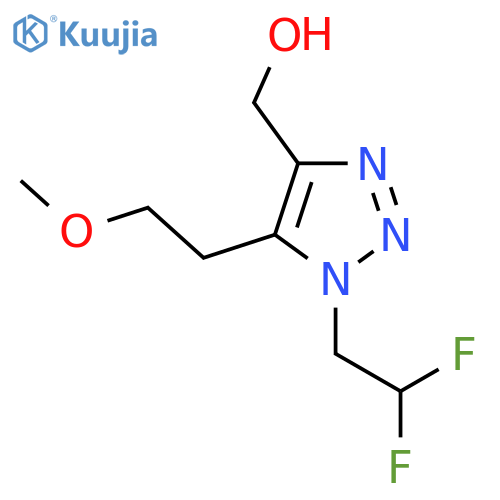 1-(2,2-difluoroethyl)-5-(2-methoxyethyl)-1H-1,2,3-triazol-4-ylmethanol structure