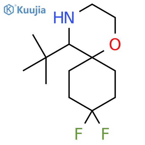 5-tert-butyl-9,9-difluoro-1-oxa-4-azaspiro5.5undecane structure