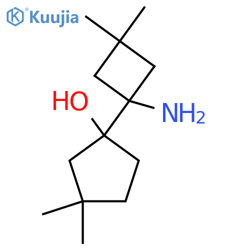 1-(1-amino-3,3-dimethylcyclobutyl)-3,3-dimethylcyclopentan-1-ol structure