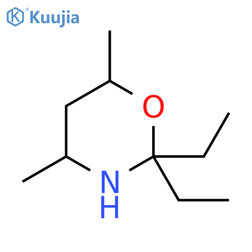 2,2-diethyl-4,6-dimethyl-1,3-oxazinane structure