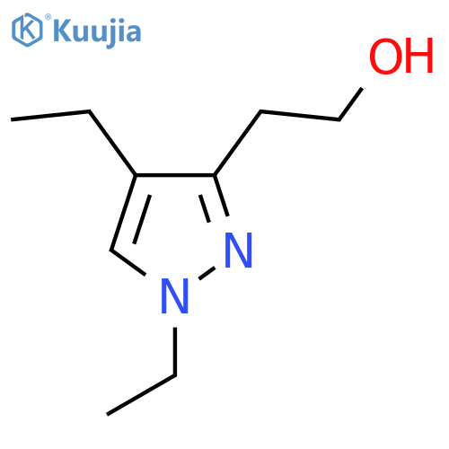 2-(1,4-diethyl-1H-pyrazol-3-yl)ethan-1-ol structure