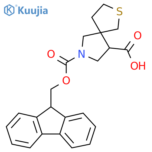 7-{(9H-fluoren-9-yl)methoxycarbonyl}-2-thia-7-azaspiro4.4nonane-9-carboxylic acid structure