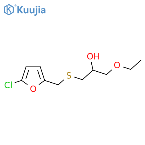 1-{(5-chlorofuran-2-yl)methylsulfanyl}-3-ethoxypropan-2-ol structure