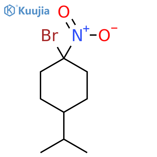 1-bromo-1-nitro-4-(propan-2-yl)cyclohexane structure