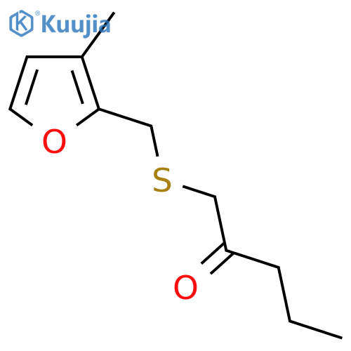 1-{(3-methylfuran-2-yl)methylsulfanyl}pentan-2-one structure