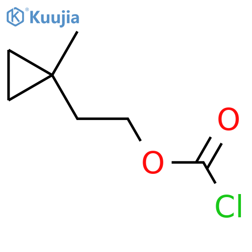 2-(1-methylcyclopropyl)ethyl chloroformate structure