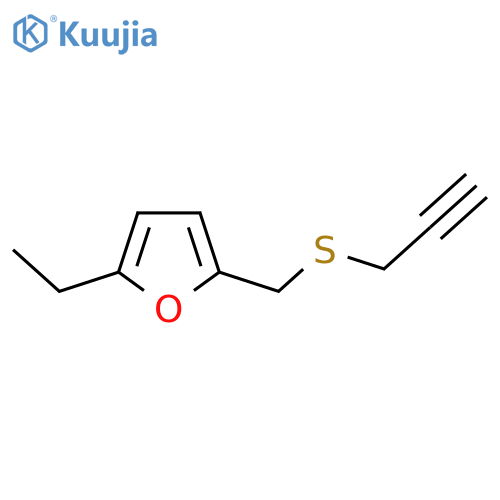 2-ethyl-5-(prop-2-yn-1-ylsulfanyl)methylfuran structure
