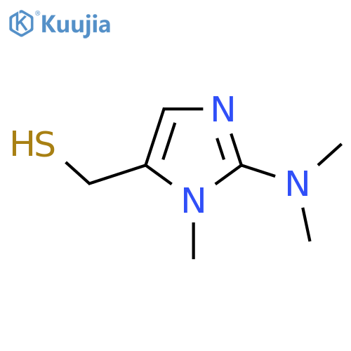 2-(dimethylamino)-1-methyl-1H-imidazol-5-ylmethanethiol structure