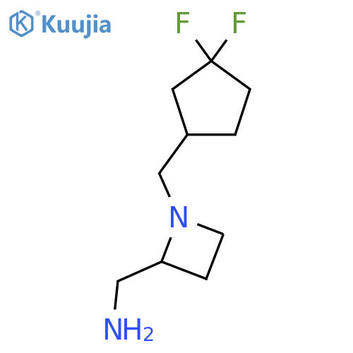 {1-(3,3-difluorocyclopentyl)methylazetidin-2-yl}methanamine structure