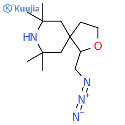 1-(azidomethyl)-7,7,9,9-tetramethyl-2-oxa-8-azaspiro4.5decane structure