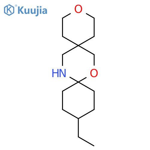 12-ethyl-3,8-dioxa-15-azadispiro5.2.5^{9}.2^{6}hexadecane structure