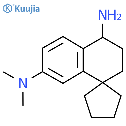 N7',N7'-dimethyl-3',4'-dihydro-2'H-spirocyclopentane-1,1'-naphthalene-4',7'-diamine structure