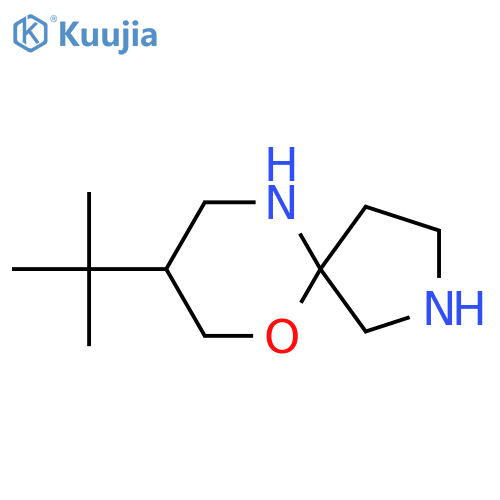 8-tert-butyl-6-oxa-2,10-diazaspiro4.5decane structure