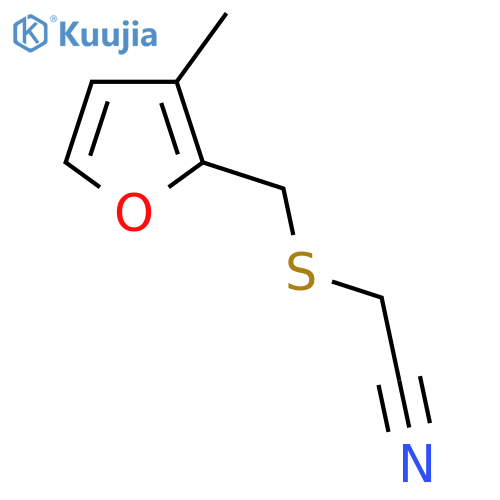 2-{(3-methylfuran-2-yl)methylsulfanyl}acetonitrile structure