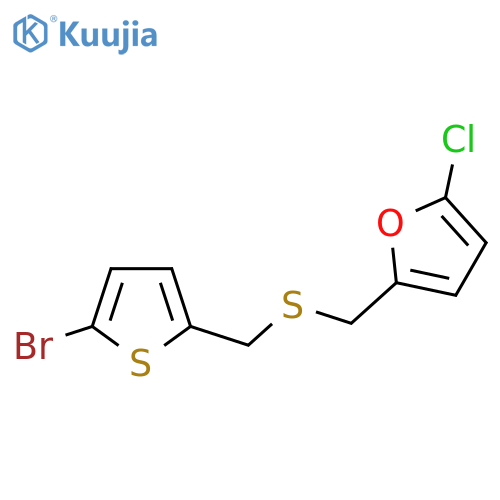 2-({(5-bromothiophen-2-yl)methylsulfanyl}methyl)-5-chlorofuran structure