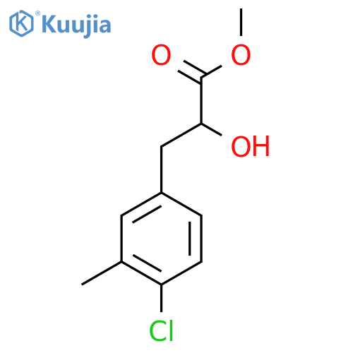 methyl 3-(4-chloro-3-methylphenyl)-2-hydroxypropanoate structure