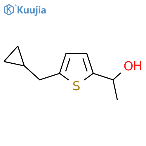 1-5-(cyclopropylmethyl)thiophen-2-ylethan-1-ol structure