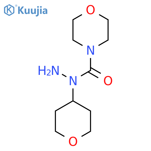 N-(oxan-4-yl)morpholine-4-carbohydrazide structure