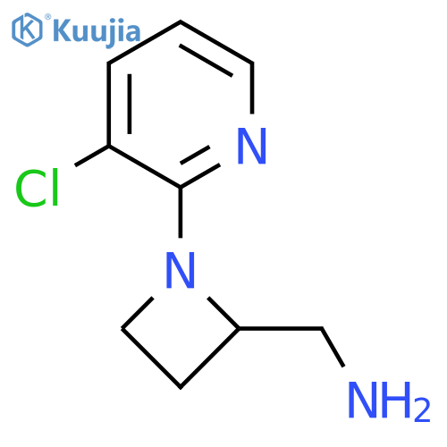 1-(3-chloropyridin-2-yl)azetidin-2-ylmethanamine structure