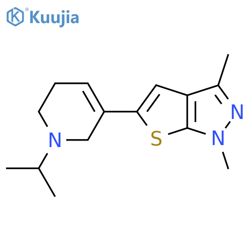 5-{1,3-dimethyl-1H-thieno2,3-cpyrazol-5-yl}-1-(propan-2-yl)-1,2,3,6-tetrahydropyridine structure