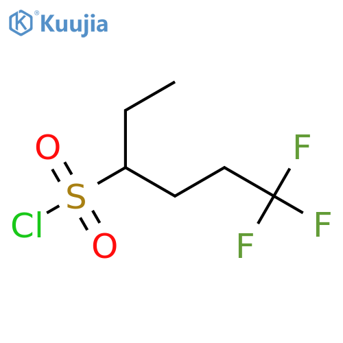 6,6,6-trifluorohexane-3-sulfonyl chloride structure