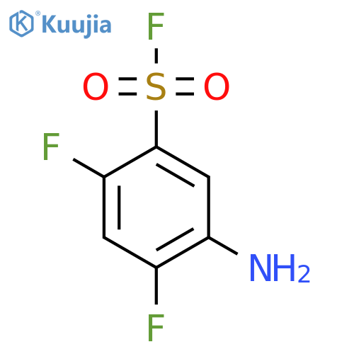 5-amino-2,4-difluorobenzene-1-sulfonyl fluoride structure