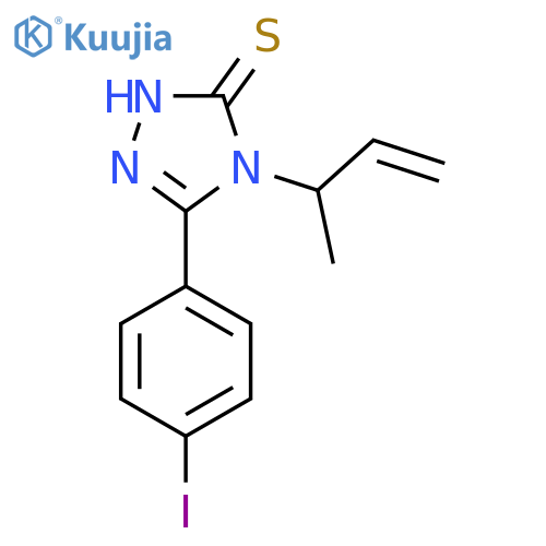 4-(but-3-en-2-yl)-5-(4-iodophenyl)-4H-1,2,4-triazole-3-thiol structure