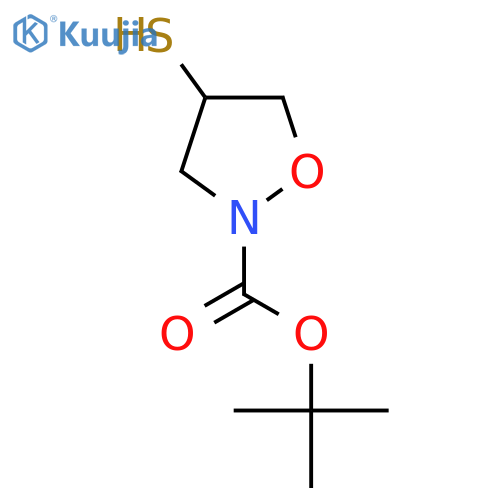 tert-butyl 4-sulfanyl-1,2-oxazolidine-2-carboxylate structure
