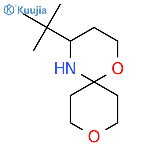 4-tert-butyl-1,9-dioxa-5-azaspiro5.5undecane structure