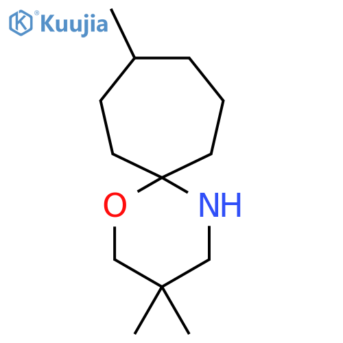 3,3,9-trimethyl-1-oxa-5-azaspiro5.6dodecane structure