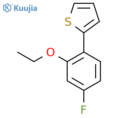 2-(2-ethoxy-4-fluorophenyl)thiophene structure
