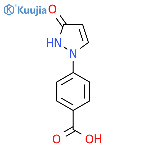 4-(3-oxo-2,3-dihydro-1H-pyrazol-1-yl)benzoic acid structure