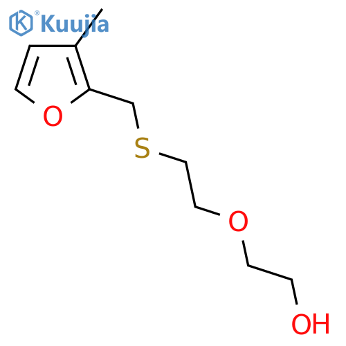 2-(2-{(3-methylfuran-2-yl)methylsulfanyl}ethoxy)ethan-1-ol structure