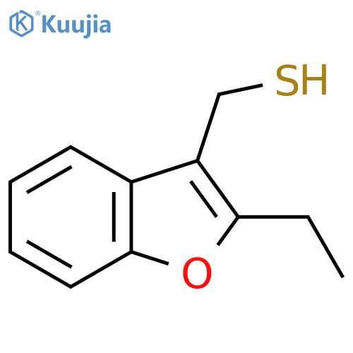 (2-ethyl-1-benzofuran-3-yl)methanethiol structure