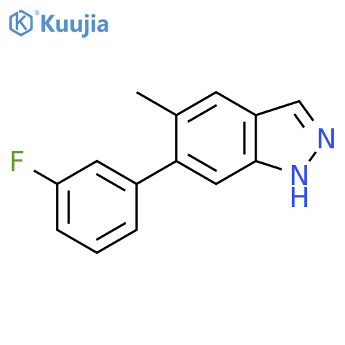 6-(3-fluorophenyl)-5-methyl-1H-indazole structure