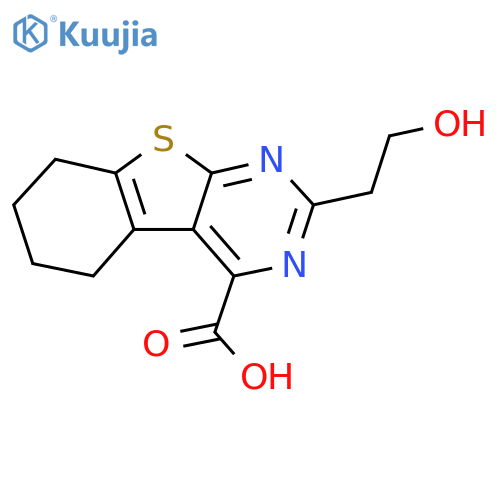 5-(2-hydroxyethyl)-8-thia-4,6-diazatricyclo7.4.0.0,2,7trideca-1(9),2,4,6-tetraene-3-carboxylic acid structure