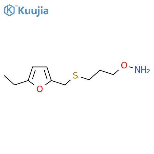 O-(3-{(5-ethylfuran-2-yl)methylsulfanyl}propyl)hydroxylamine structure