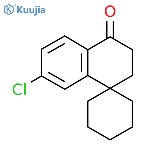 7'-chloro-3',4'-dihydro-2'H-spirocyclohexane-1,1'-naphthalene-4'-one structure