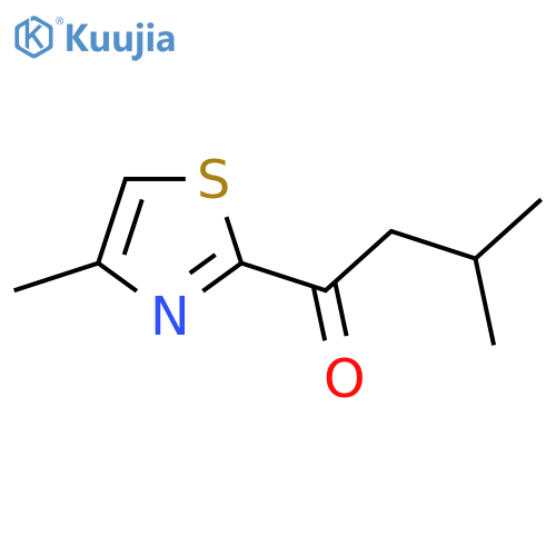 3-Methyl-1-(4-methyl-1,3-thiazol-2-yl)butan-1-one structure