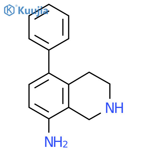 5-phenyl-1,2,3,4-tetrahydroisoquinolin-8-amine structure
