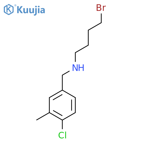 (4-bromobutyl)(4-chloro-3-methylphenyl)methylamine structure