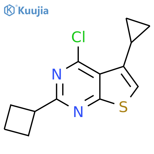 4-chloro-2-cyclobutyl-5-cyclopropylthieno2,3-dpyrimidine structure